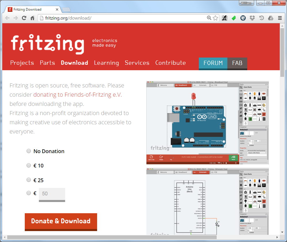 Fritzing free download